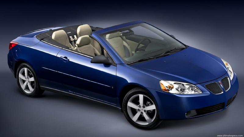 Pontiac G6 Convertible GT 3.9 V6 Specs, Performance, Comparisons